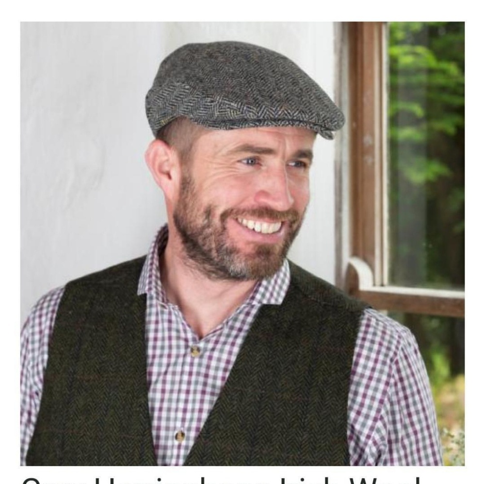 Herringbone Newsboy Hat